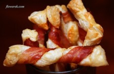 Twisted bacon sticks