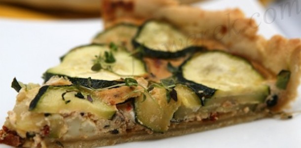 zucchini and goat cheese tart