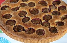 Almond plum tart