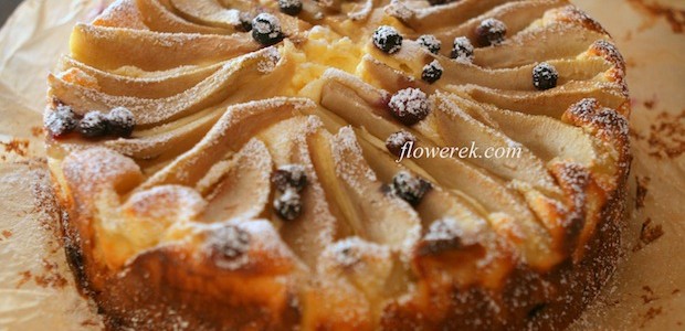 Pear cheesecake