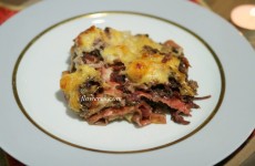 Lasagne with winter vegetables