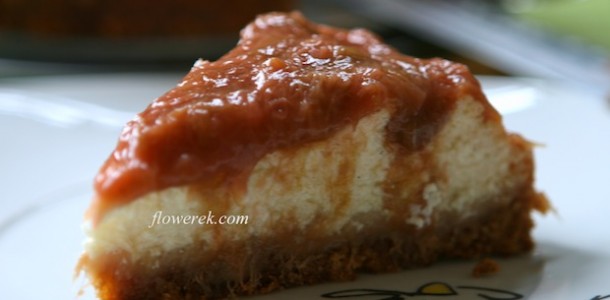 Rhubarb cheesecake
