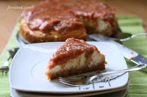 Rhubarb cheesecake