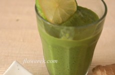 Cooling matcha and ginger drink