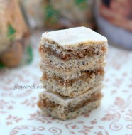 Orange poppy seed bars