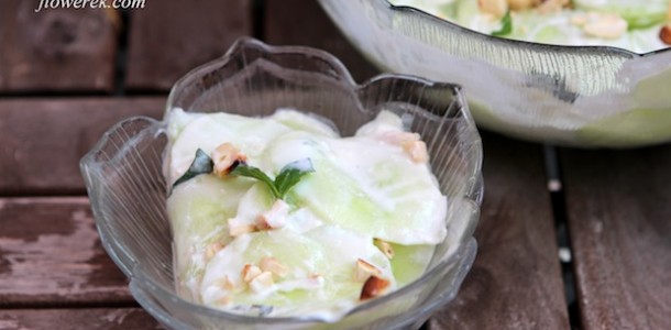 Cucumber salad with feta