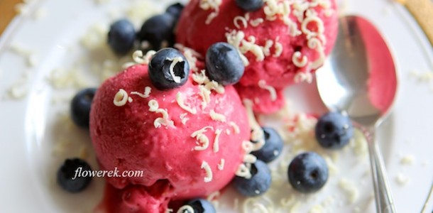 Raspberry sorbet