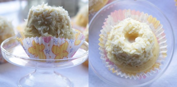 Mini lemon-coconut cakes