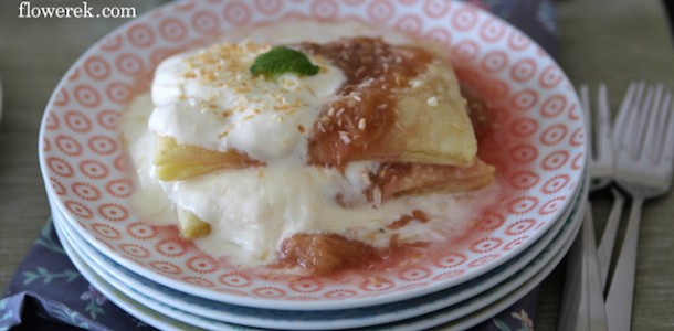 Rhubarb sandwich